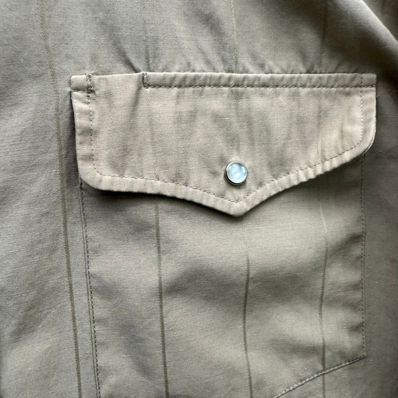 Rock Creek Ranch Western Snap Shirt Men's Size 16–16.5 Tan Long Sleeve Cowboy - Picture 2 of 11